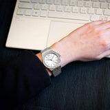 Michael Kors Lennox Three-Hand Silver Dial Silver Steel Strap Watch For Women - MK7337 Buy Now By Michael Kors