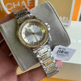 Michael Kors Lennox Three Hand Silver Dial Two Tone Steel Strap Watch For Women - MK7338 Buy Now By Michael Kors
