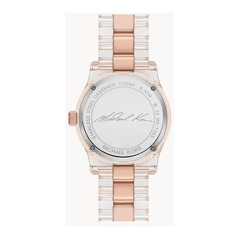 Michael Kors Runway Analog Crystals Rose Gold Dial Two Tone Steel Strap Watch for Women - MK7355 Buy Now By Michael Kors