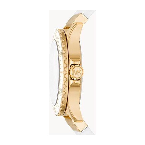 Michael Kors Everest Analog Gold Dial White Silicone Strap Watch For Women - MK7357 Buy Now By Michael Kors