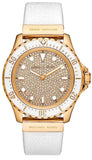 Michael Kors Everest Analog Gold Dial White Silicone Strap Watch For Women - MK7357 Buy Now By Michael Kors