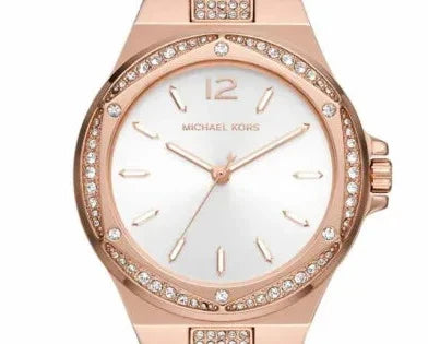Michael Kors Lennox Three-Hand Silver Dial Rose Gold Steel Strap Watch For Women - MK7362 Buy Now By Michael Kors