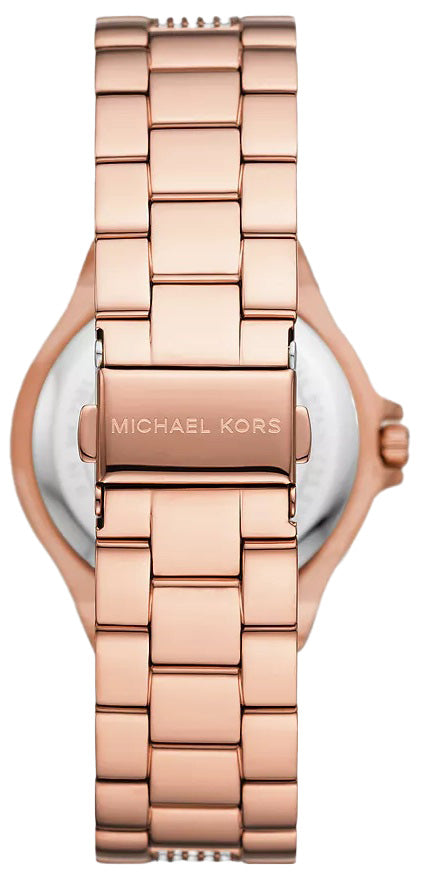 Michael Kors Lennox Three-Hand Silver Dial Rose Gold Steel Strap Watch For Women - MK7362 Buy Now By Michael Kors