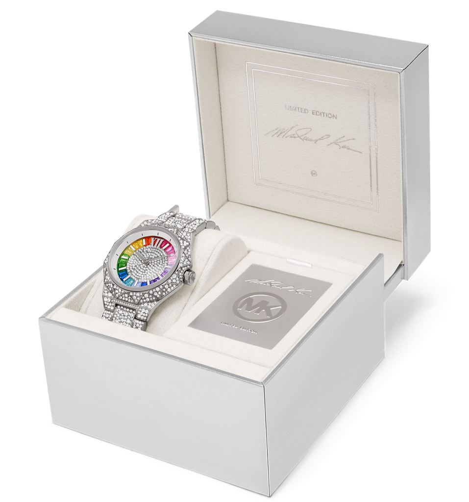 Michael Kors Raquel Three-Hand Crystals Silver Dial Silver Steel Strap Watch For Women - MK7365LE Buy Now By Michael Kors