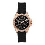 Michael Kors Mini Pilot Black Dial Black Silicone Strap Watch For Women - MK7373 Buy Now By Michael Kors