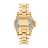 Michael Kors Everest Three Hand Mother of Pearl White Dial Gold Steel Strap Watch For Women - MK7401 Buy Now By Michael Kors