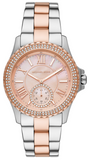 Michael Kors Everest Three Hand Rose Gold Dial Two Tone Steel Strap Watch For Women - MK7402 Buy Now By Michael Kors
