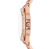 Michael Kors Lennox Three Hand Rose Gold Dial Rose Gold Steel Strap Watch For Women - MK7230 Buy Now By Michael Kors
