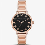 Michael Kors Addyson Quartz Black Dial Gold Steel Strap Watch for Women - MK7416 Buy Now By Michael Kors