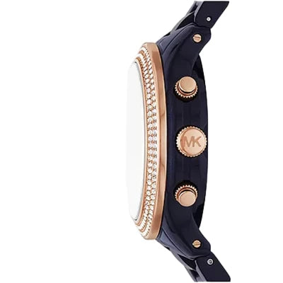 Michael Kors Runway Chronograph Blue Dial Blue Steel Strap Watch for Women - MK7423 Buy Now By Michael Kors