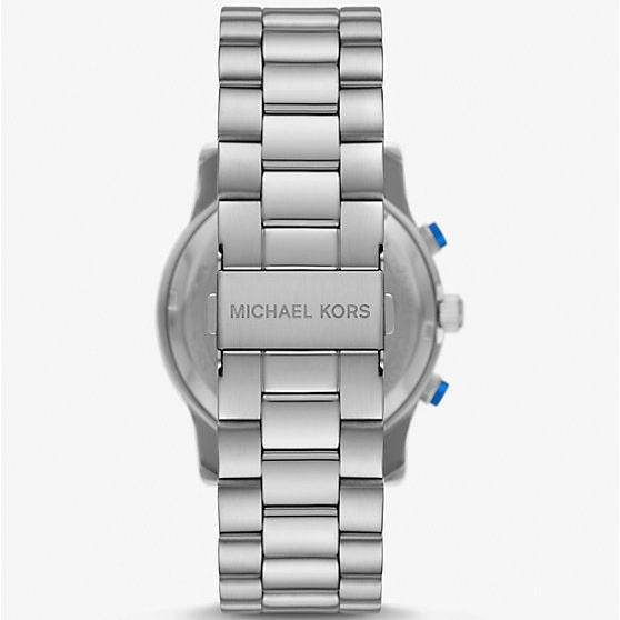 Michael Kors Runway Stop Hunger Blue Dial Silver Steel Strap Watch for Women - MK7427 Buy Now By Michael Kors