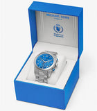 Michael Kors Runway Stop Hunger Blue Dial Silver Steel Strap Watch for Women - MK7427 Buy Now By Michael Kors
