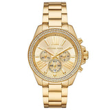Michael Kors Wren Chronograph Gold Dial Gold Steel Strap Watch for Women - MK7428 Buy Now By Michael Kors