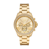Michael Kors Wren Chronograph Gold Dial Gold Steel Strap Watch for Women - MK7428 Buy Now By Michael Kors