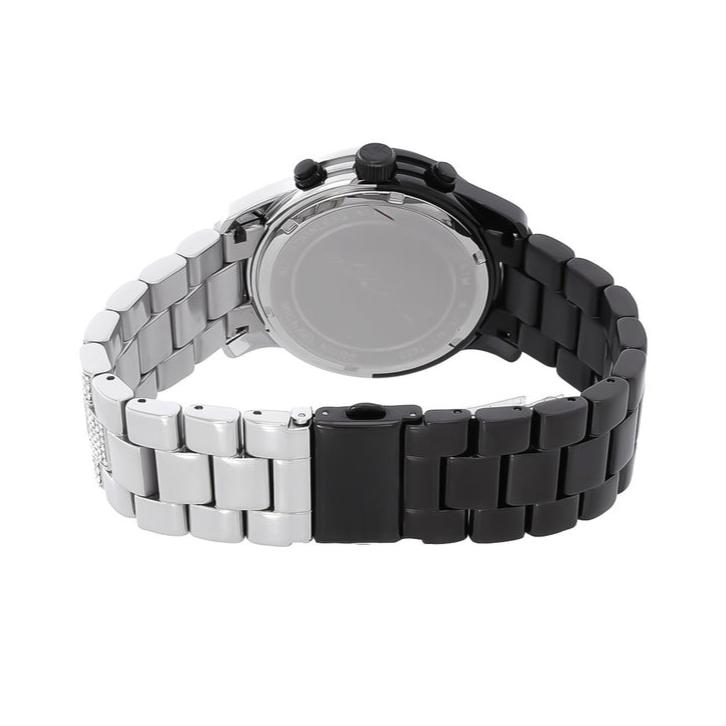 Michael Kors Runway Pavé Black Dial Two Tone Steel Strap Watch for Women - MK7433 Buy Now By Michael Kors