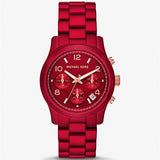 Michael Kors Runway Analog Chronograph Red Dial Red Steel Strap Watch for Women - MK7436 Buy Now By Michael Kors