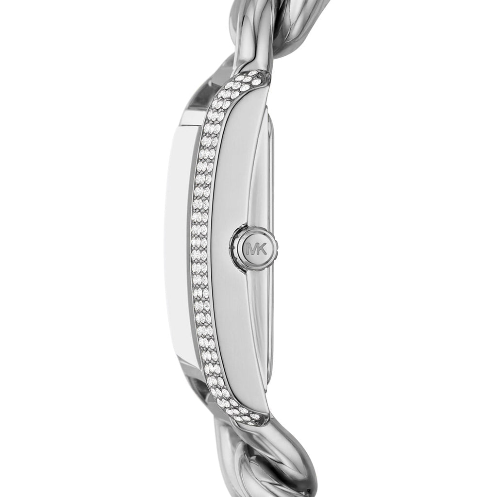 Michael Kors Emery Three Hand White Dial Silver Steel Strap Watch For Women - MK7438 Buy Now By Michael Kors