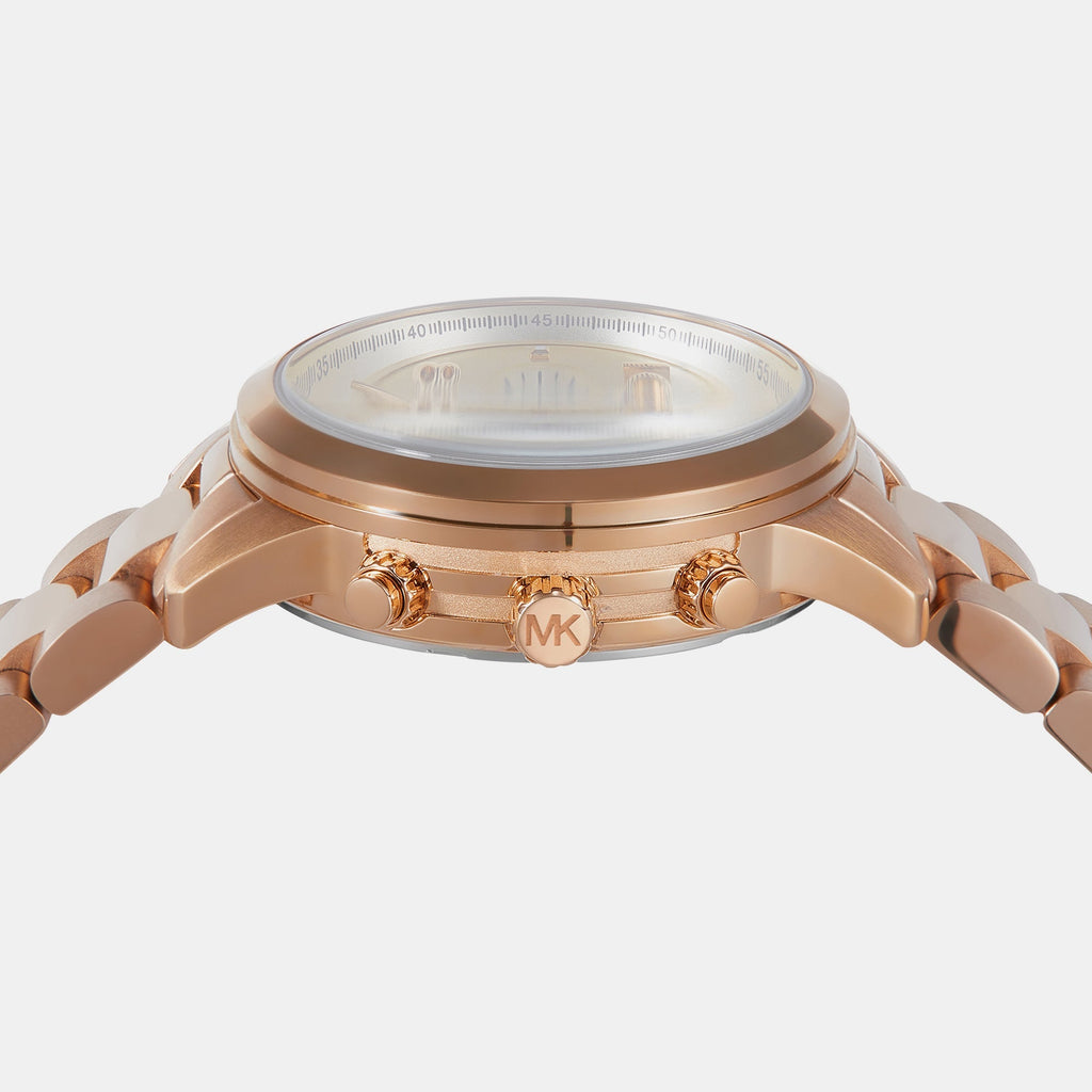 Michael Kors Runway Chronograph Analog Rose Gold Dial Rose Gold Steel Strap Watch for Women - MK7453 Buy Now By Michael Kors