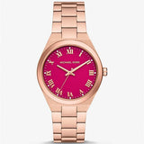 Michael Kors Lennox Analog Pink Dial Rose Gold Steel Strap Watch for Women - MK7462 Buy Now By Michael Kors