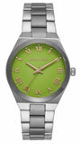 Michael Kors Lennox Three-Hand Green Dial Silver Steel Strap Watch for Women - MK7463 Buy Now By Michael Kors
