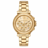 Michael Kors Maren Chronograph Gold Dial Gold Steel Strap Watch for Women - MK7493 Buy Now By Michael Kors