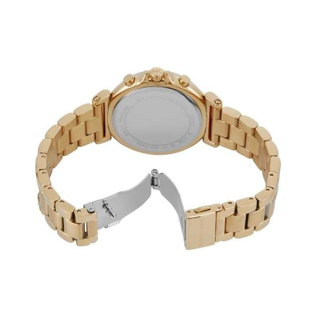 Michael Kors Maren Chronograph Gold Dial Gold Steel Strap Watch for Women - MK7493 Buy Now By Michael Kors