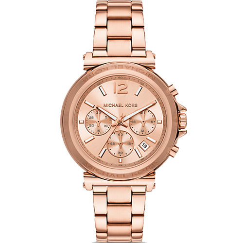 Michael Kors Maren Chronograph Rose Gold Dial Rose Gold Steel Strap Watch for Women - MK7494 Buy Now By Michael Kors