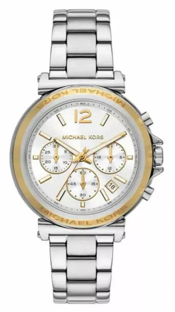 Michael Kors Maren Chronograph Silver Dial Silver Steel Strap Watch for Women - MK7495 Buy Now By Michael Kors