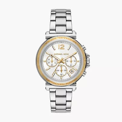 Michael Kors Maren Chronograph Silver Dial Silver Steel Strap Watch for Women - MK7495 Buy Now By Michael Kors