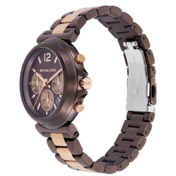 Michael Kors Maren Chronograph Brown Dial Two Tone Steel Strap Watch for Women - MK7496 Buy Now By Michael Kors