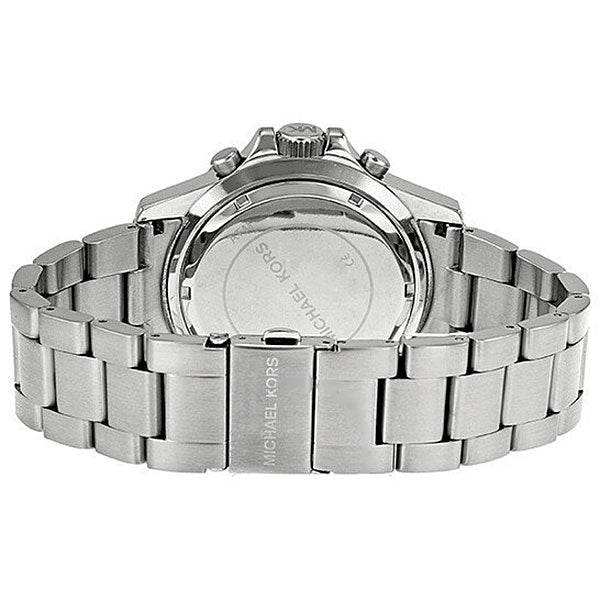 Michael Kors Everest Chronograph Black Dial Silver Steel Strap Watch For Men - MK8256 Buy Now By Michael Kors