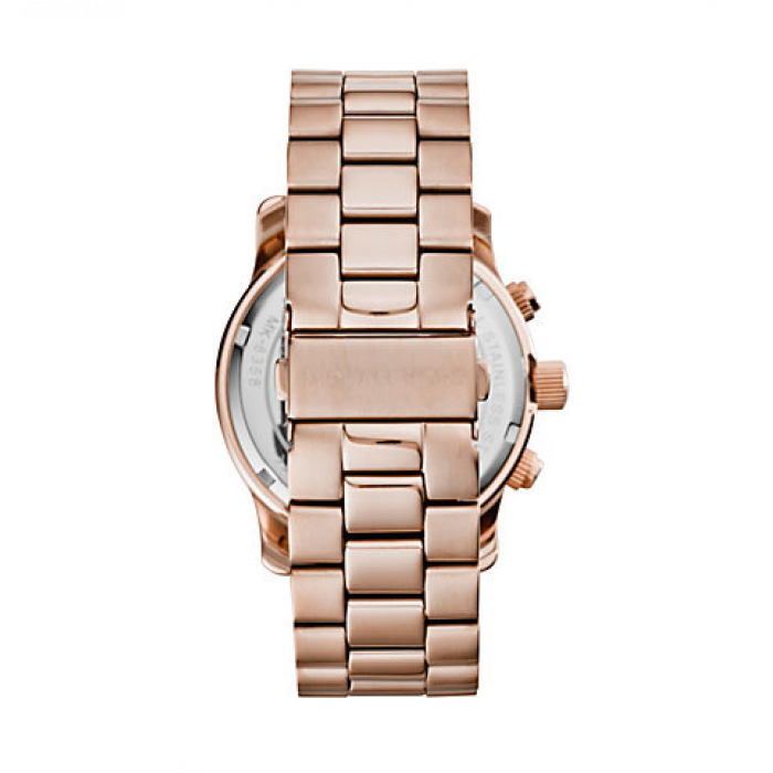 Michael Kors Runway Stop Hunger Quartz Blue Dial Rose Gold Steel Strap Watch For Men - MK8358 Buy Now By Michael Kors