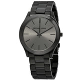 Michael Kors Slim Runway Black Dial Black Steel Strap Watch for Men - MK8507 Buy Now By Michael Kors