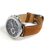 Michael Kors Ryker Chronograph Analog Blue Dial Brown Leather Strap Watch For Men - MK8518 Buy Now By Michael Kors