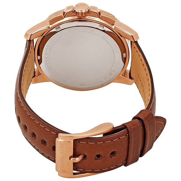 Michael Kors Ryker Analog Gray Dial Brown Leather Strap Watch For Men - MK8519 Buy Now By Michael Kors