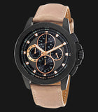 Michael Kors Ryker Chronograph Black Dial Beige Leather Strap Watch For Men - MK8520 Buy Now By Michael Kors