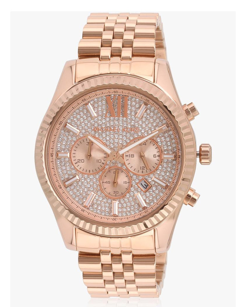 Michael Kors Lexington Rose Gold Dial Rose Gold Stainless Steel Strap Watch for Men - MK8580 Buy Now By Michael Kors