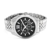 Michael Kors Lexington Chronograph Black Dial Black Steel Strap Watch For Men - MK8602 Buy Now By Michael Kors
