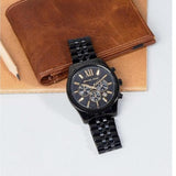 Michael Kors Lexington Chronograph Black Dial Black Steel Strap Watch for Men - MK8603 Buy Now By Michael Kors
