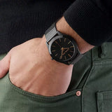 Michael Kors Slim Runway Black Dial Black Mesh Strap Watch for Women - MK8607 Buy Now By Michael Kors