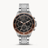Michael Kors Bayville Chronograph Black Dial Silver Steel Strap Watch For Men - MK8725 Buy Now By Michael Kors