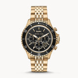 Michael Kors Bayville Chronograph Black Dial Gold Steel Strap Watch For Men - MK8726 Buy Now By Michael Kors