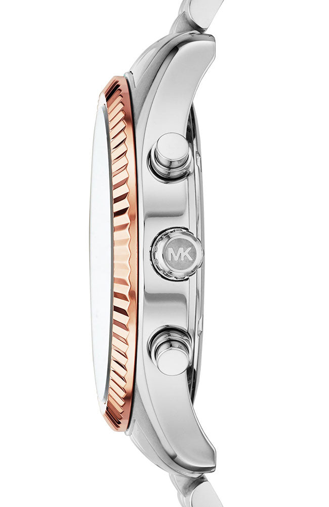 Michael Kors Lexington Chronograph Brown Dial Silver Steel Strap Watch For Men - MK8732 Buy Now By Michael Kors