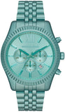 Michael Kors Lexington Chronograph Turquoise Dial Turquoise Steel Strap Watch For Men - MK8793 Buy Now By Michael Kors