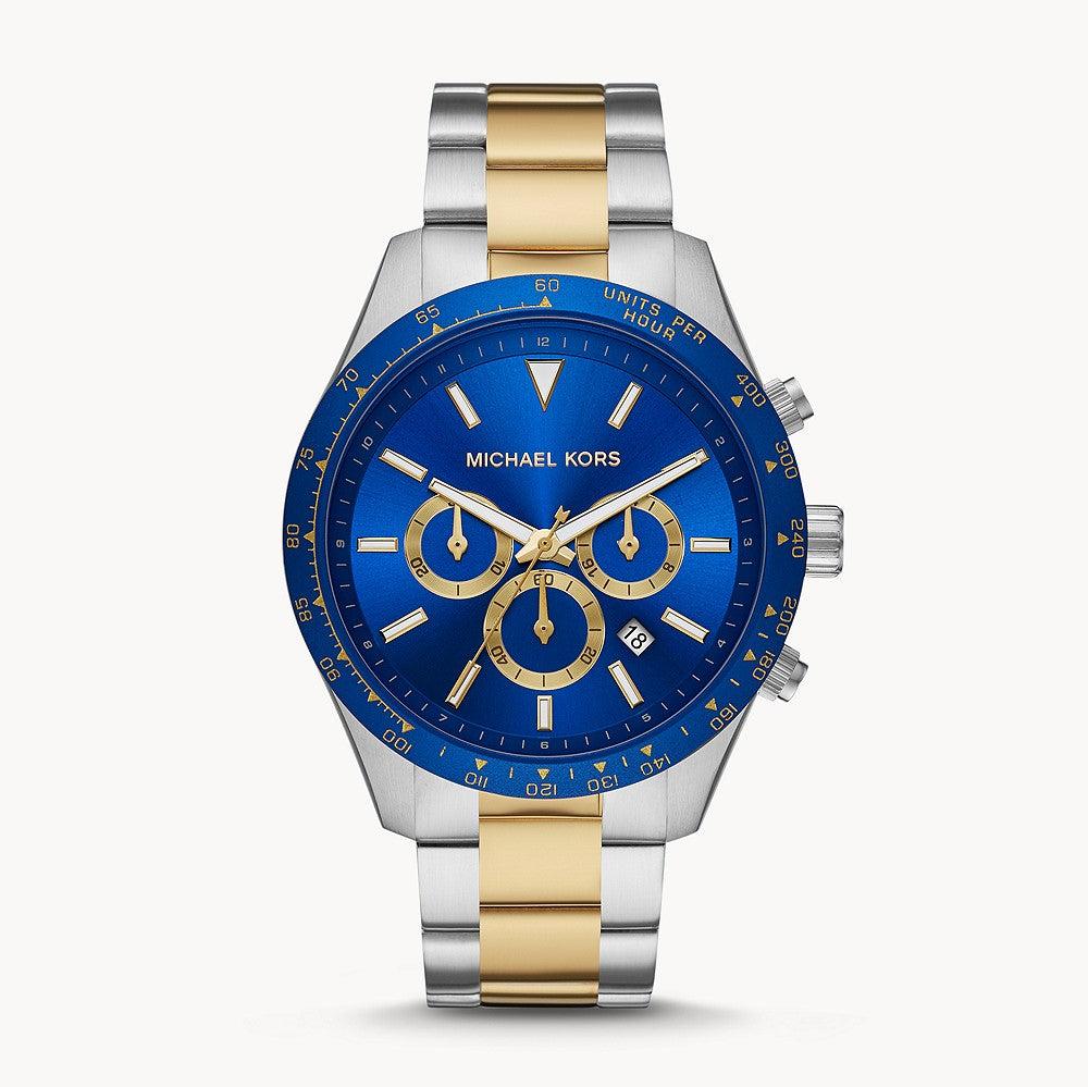 Michael Kors Layton Chronograph Blue Dial Two Tone Steel Strap Watch For Men - MK8825 Buy Now By Michael Kors