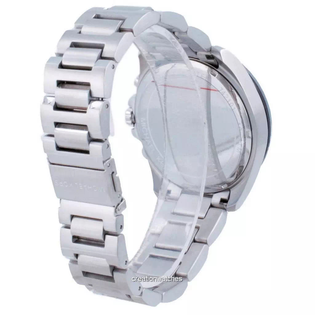 Michael Kors Brecken Chronograph Black Dial Silver Steel Strap Watch For Men - MK8847 Buy Now By Michael Kors