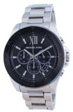 Michael Kors Brecken Chronograph Black Dial Silver Steel Strap Watch For Men - MK8847 Buy Now By Michael Kors