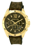 Michael Kors Brecken Chronograph Black Dial Brown Leather Strap Watch For Men - MK8849 Buy Now By Michael Kors