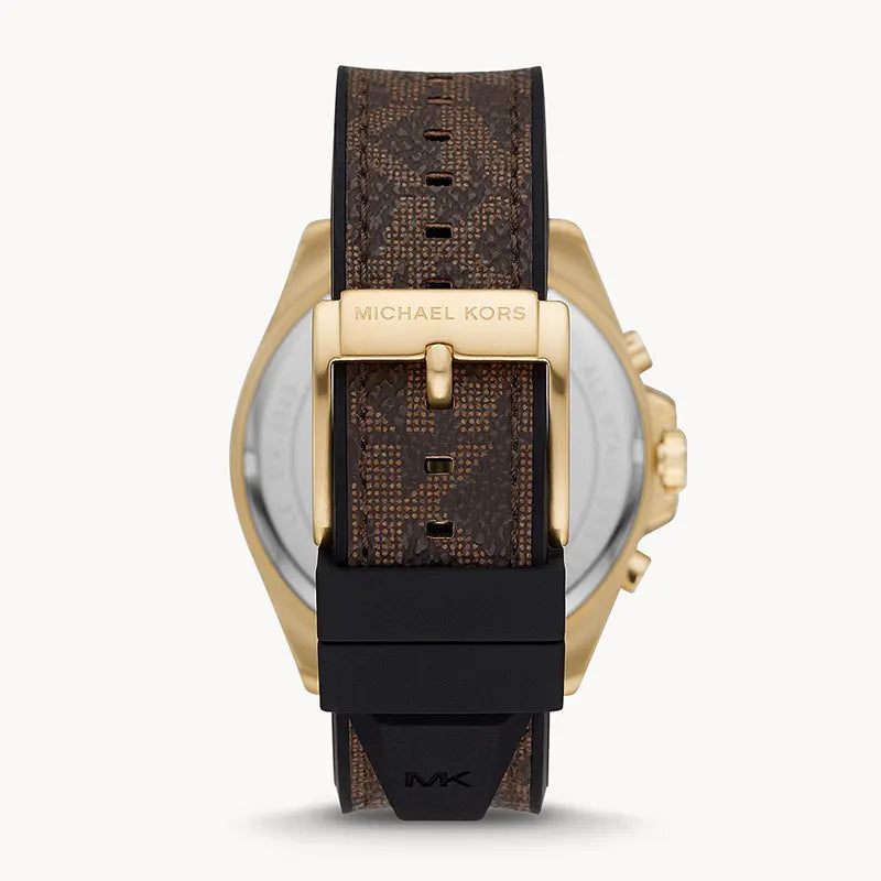 Michael Kors Brecken Chronograph Black Dial Brown Leather Strap Watch For Men - MK8849 Buy Now By Michael Kors