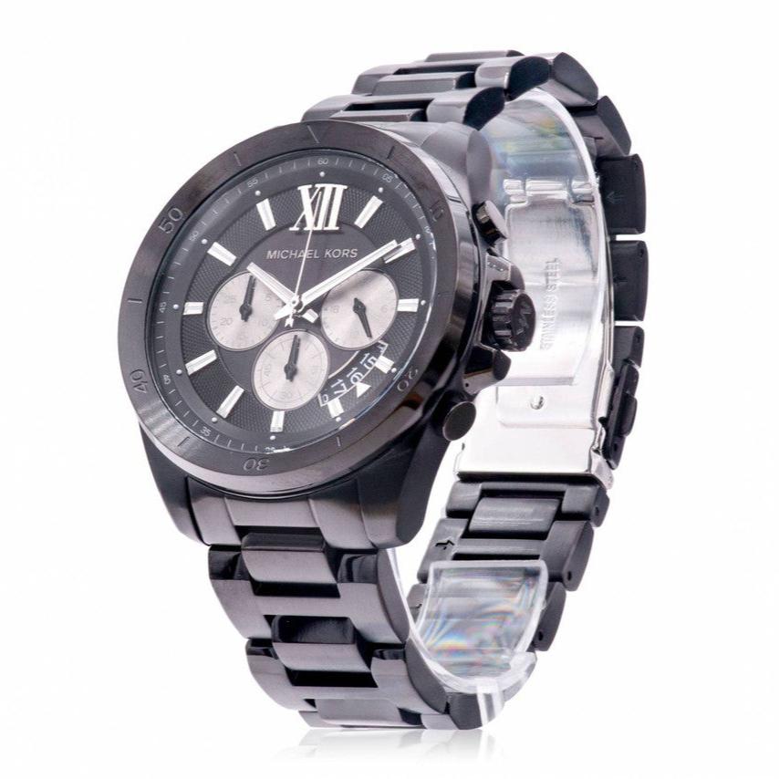 Michael Kors Brecken Chronograph Black Dial Black Steel Strap Watch For Men - MK8858 Buy Now By Michael Kors